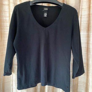 Polo Ralph Lauren Cotton V-Neck Top - Size XL